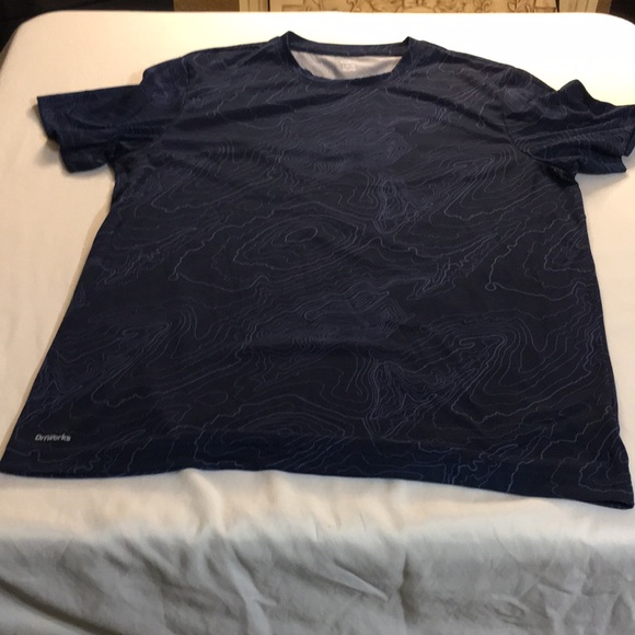 Shorts sleeves Athletic Dri Works large 42/44 navy blue - Picture 3 of 4